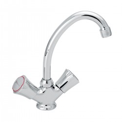  Μπαταρία Νιπτήρος Μίας Οπής 150mm Με Κεραμικό Μισόστροφο 90º Μηχανισμό 00-4405 Corona Modea